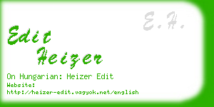 edit heizer business card